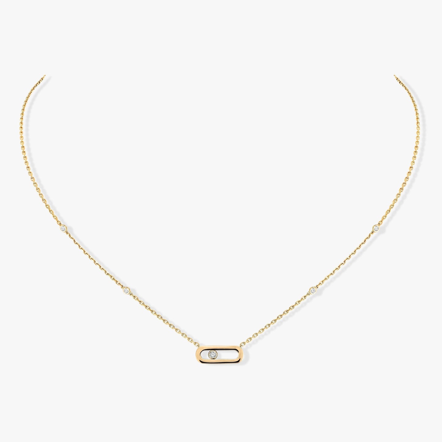 [Eternal jewelry]MOVE UNO DIAMOND NECKLACE