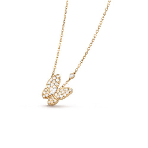 [Eternal Jewelry]BUTTERFLY DIAMOND NECKLACE