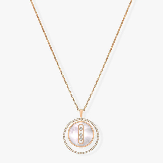 [Eternal jewelry]LUCKY MOVE MM NACRE BLANCHE DIAMOND NECKLACE