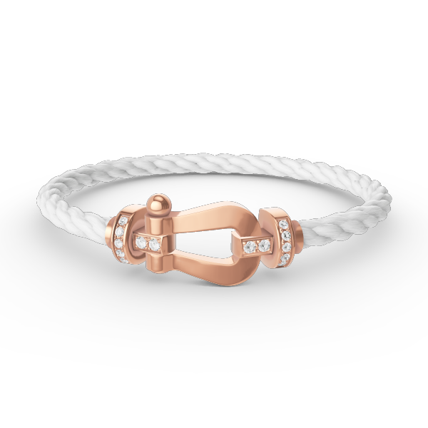[Eternal Jewelry]FORCE LARGE HORSESHOE HALF DIAMOND BRACELET ROSE GOLD
