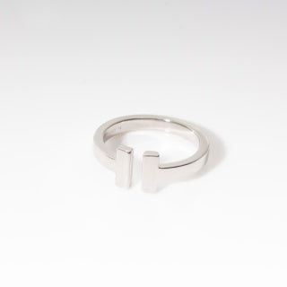 [Eternal jewelry]T ring, available in silver and rose gold.