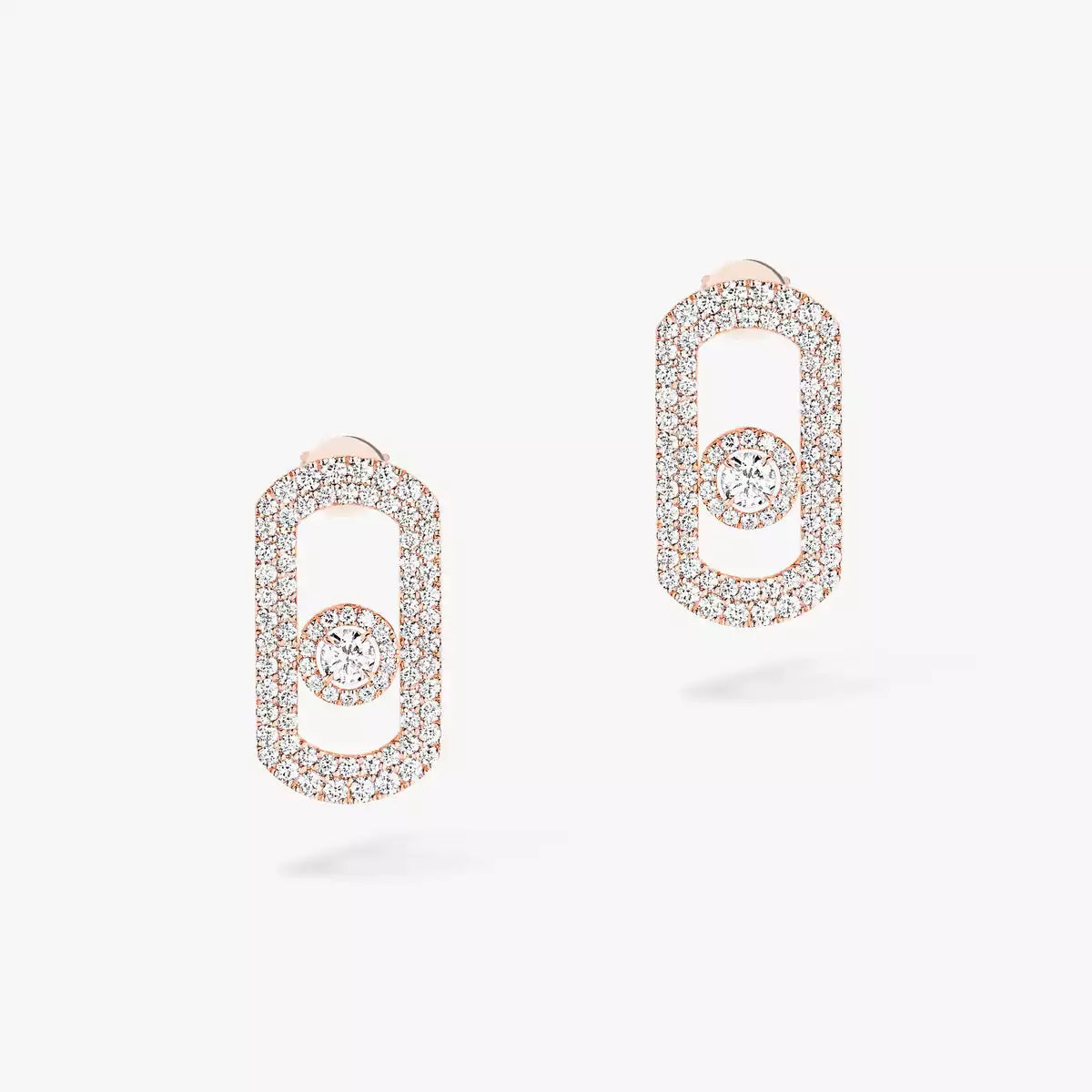 [Eternal jewelry]So Move Pave_-Set Diamond Earrings in Silver