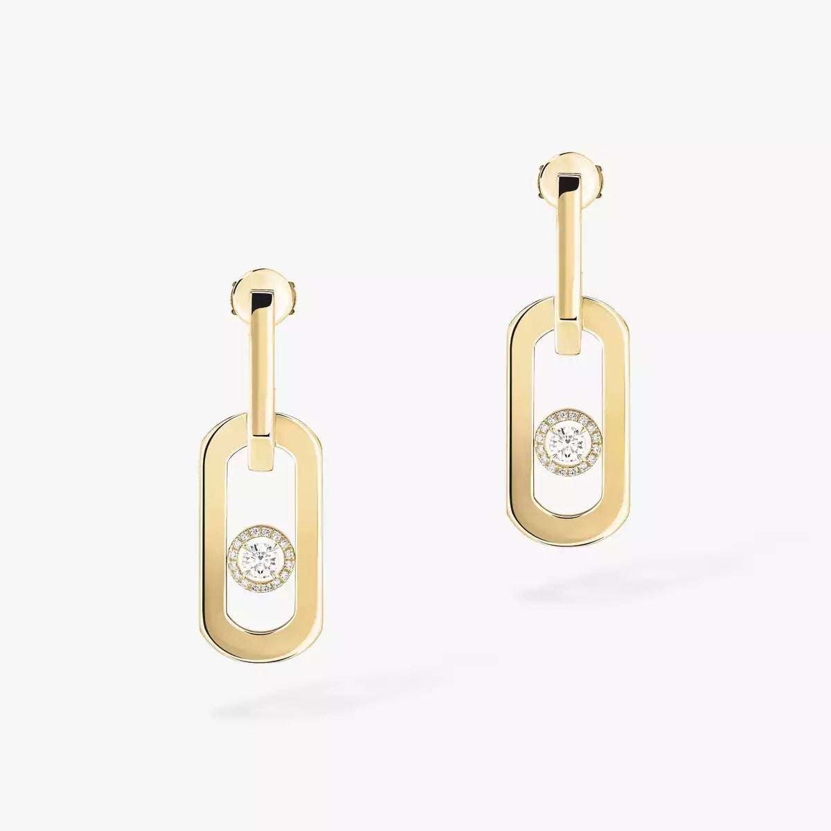 [Eternal jewelry]So Move XL Diamond Pendant Earrings
