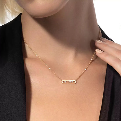 [Eternal jewelry] Baby Move Gold Diamond Necklace