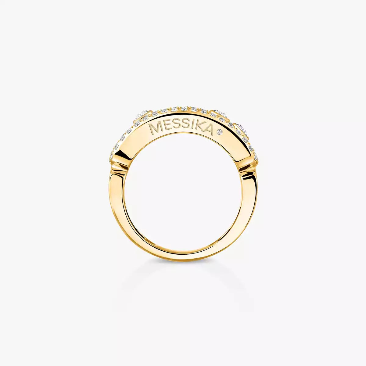 [Eternal jewelry] Move Gold Diamond Pave_ Ring