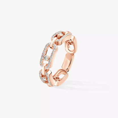 [Eternal jewelry]Move Link Pave_-Set Diamond Ring in Gold