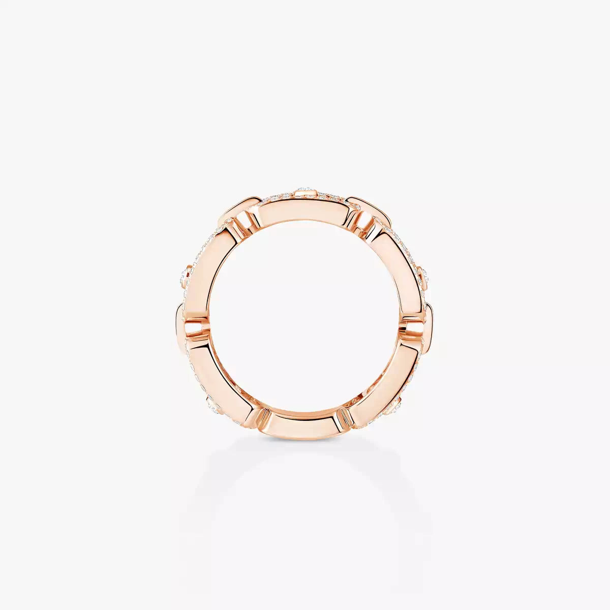 [Eternal jewelry]Move Link Pave_-Set Diamond Ring in Gold