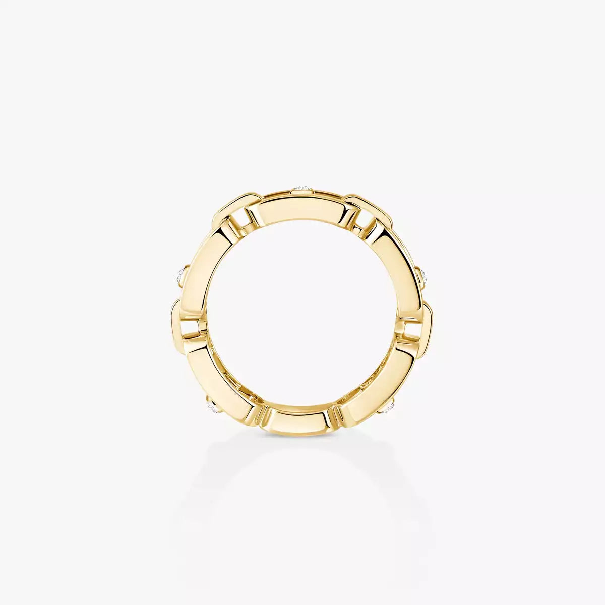 [Eternal jewelry]Move Link Pave_-Set Diamond Ring in Gold
