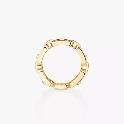 [Eternal jewelry]Move Link Pave_-Set Diamond Ring in Gold