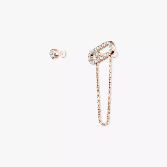 [Eternal jewelry]Move Uno Diamond Earrings