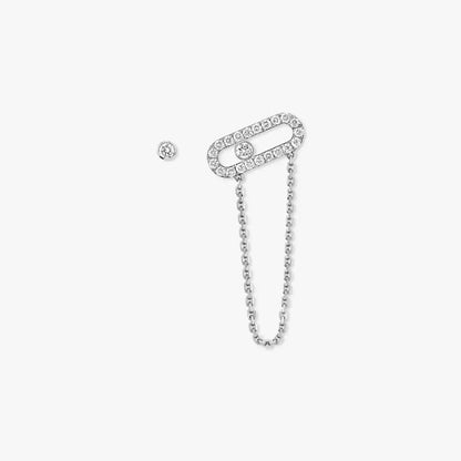 [Eternal jewelry]Move Uno Diamond Earrings