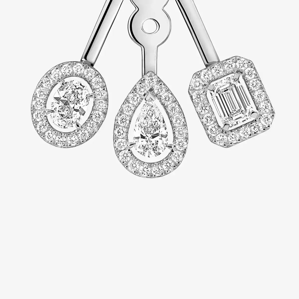 [Eternal jewelry] My Twin Trio  Diamond Earrings