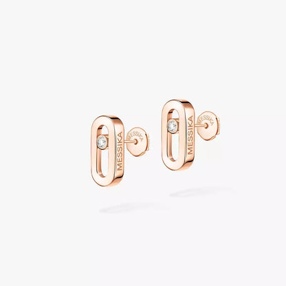 [Eternal jewelry]Move Uno Diamond Stud Earrings