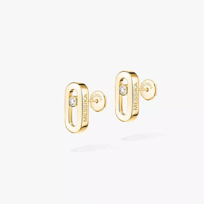 [Eternal jewelry]Move Uno Diamond Stud Earrings