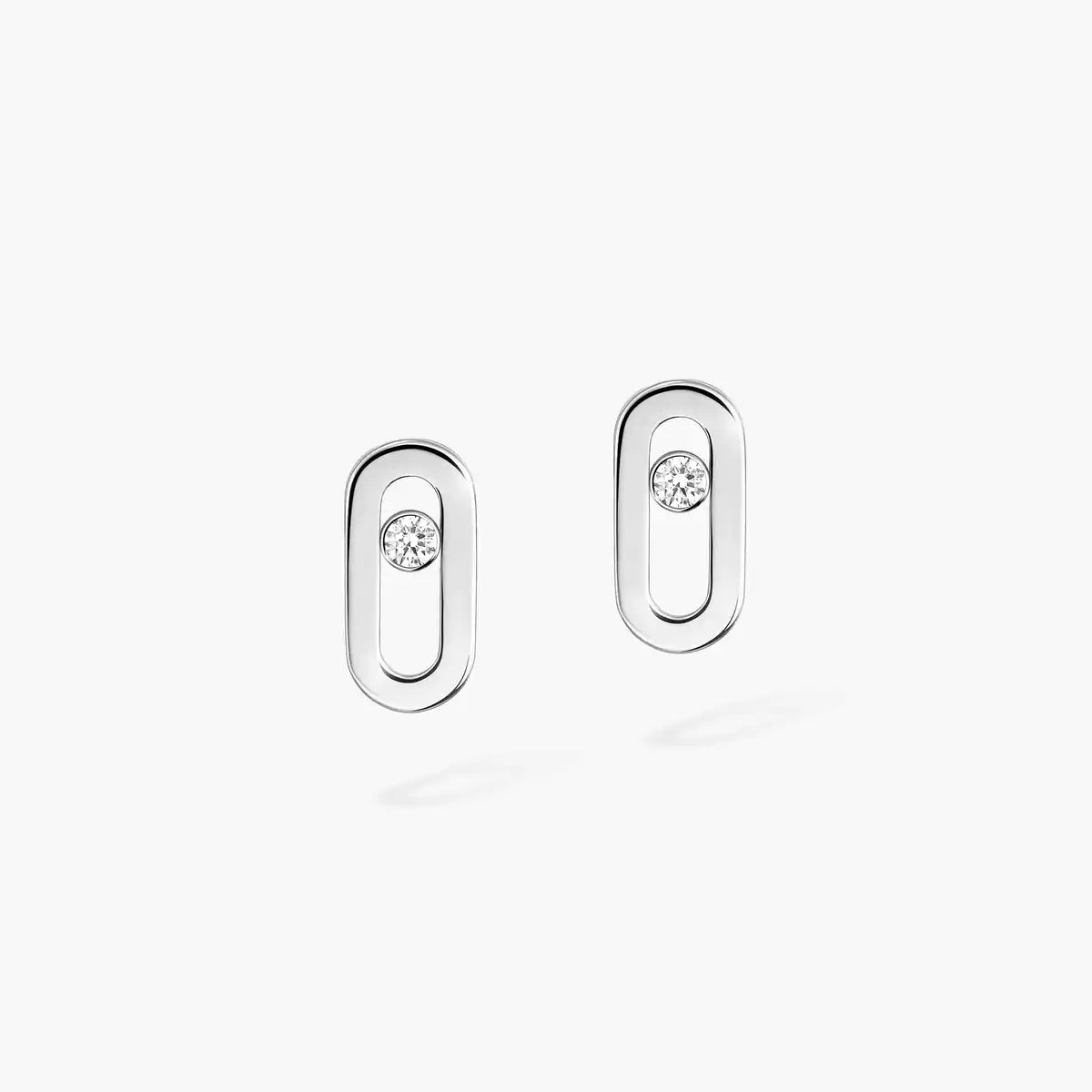 [Eternal jewelry]Move Uno Diamond Stud Earrings