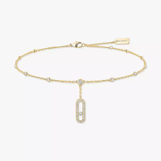 [Eternal jewelry] Move Uno pavé ankle bracelet