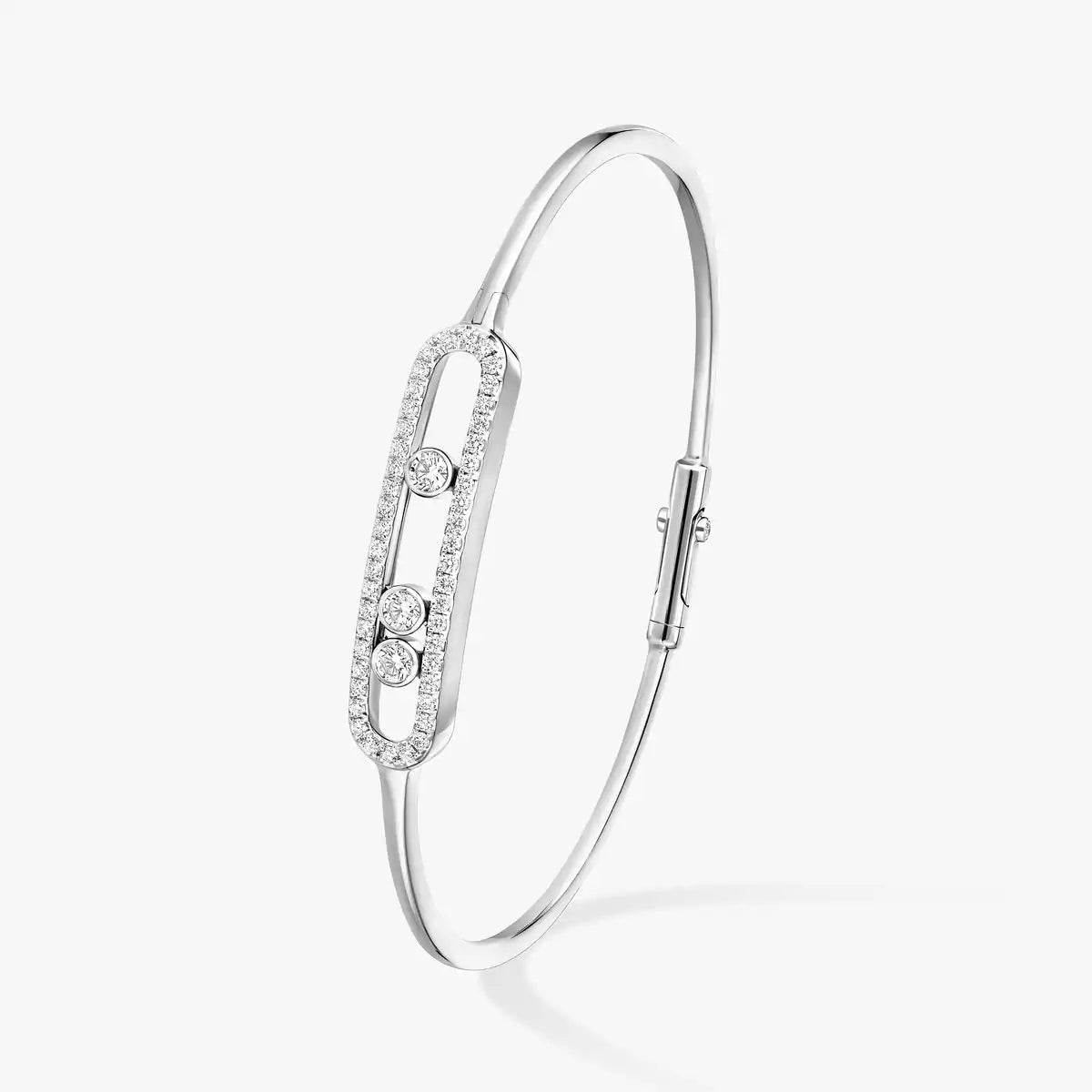 [Eternal jewelry]Move Pavé Diamond Bangle Bracelet M