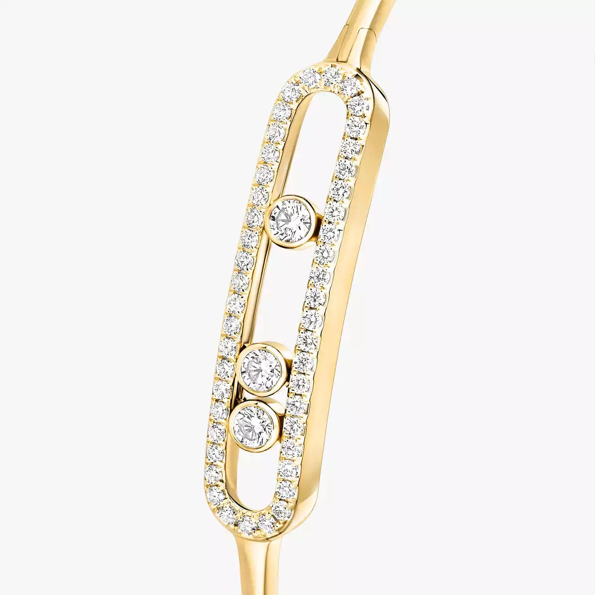 [Eternal jewelry]Move Pavé Diamond Bangle Bracelet M