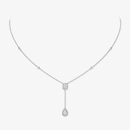 [Eternal jewelry]Gold Diamond Tie Necklace
