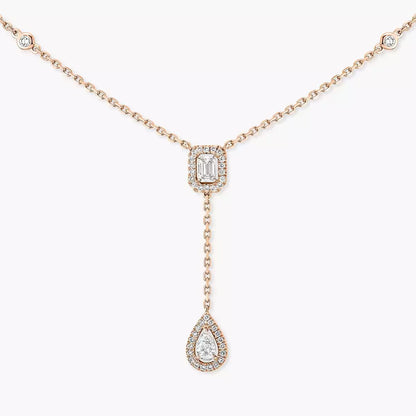 [Eternal jewelry]Gold Diamond Tie Necklace