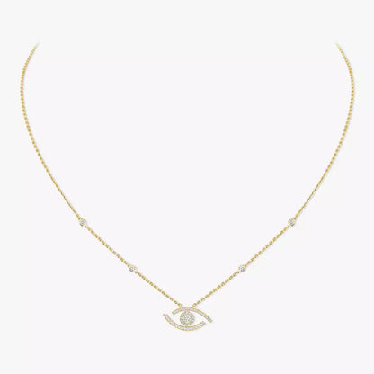 [Eternal jewelry]Pave_ Diamond Necklace Lucky Eye