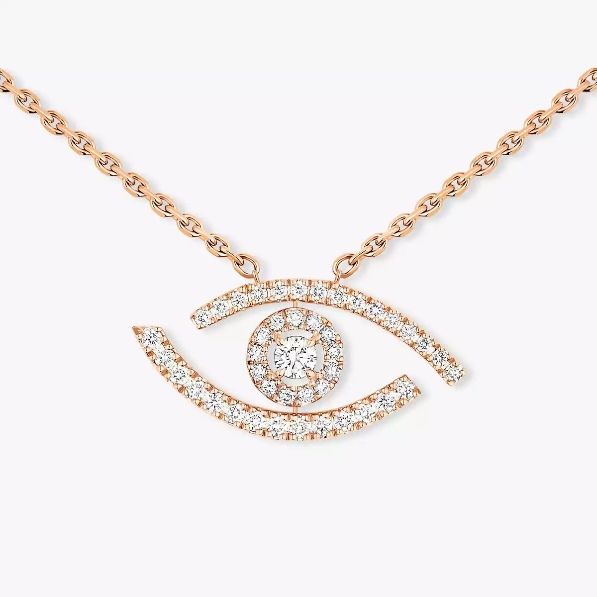 [Eternal jewelry]Pave_ Diamond Necklace Lucky Eye