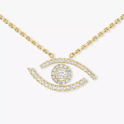 [Eternal jewelry]Pave_ Diamond Necklace Lucky Eye