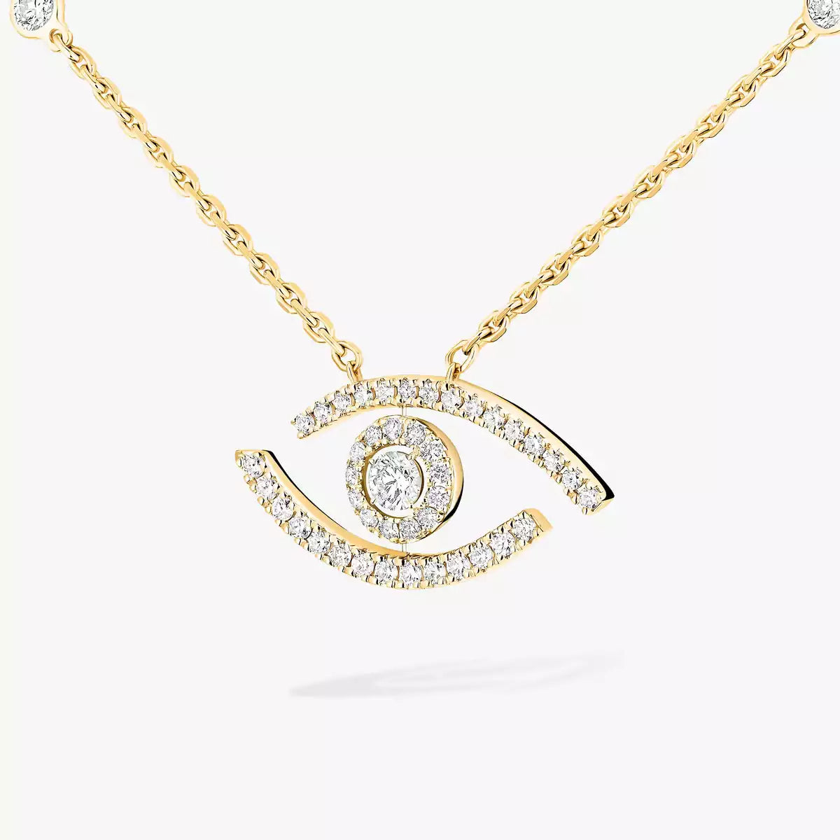 [Eternal jewelry]Pave_ Diamond Necklace Lucky Eye