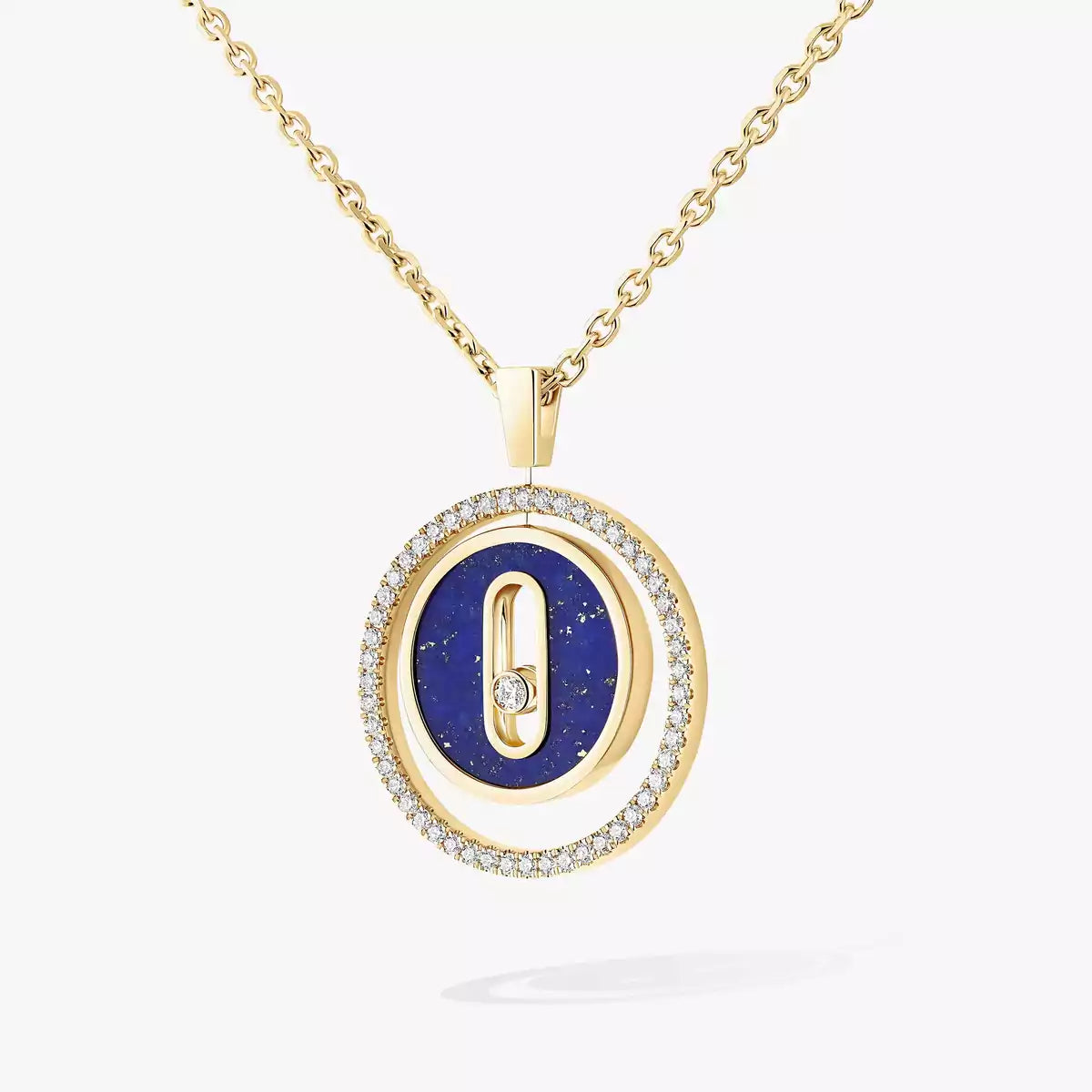 [Eternal jewelry]Lucky Move Diamond Necklace in Rose Gold and White Mother-of-Pearl