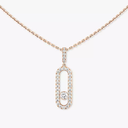 [Eternal jewelry]Move Uno Diamond Necklace in Rose Gold