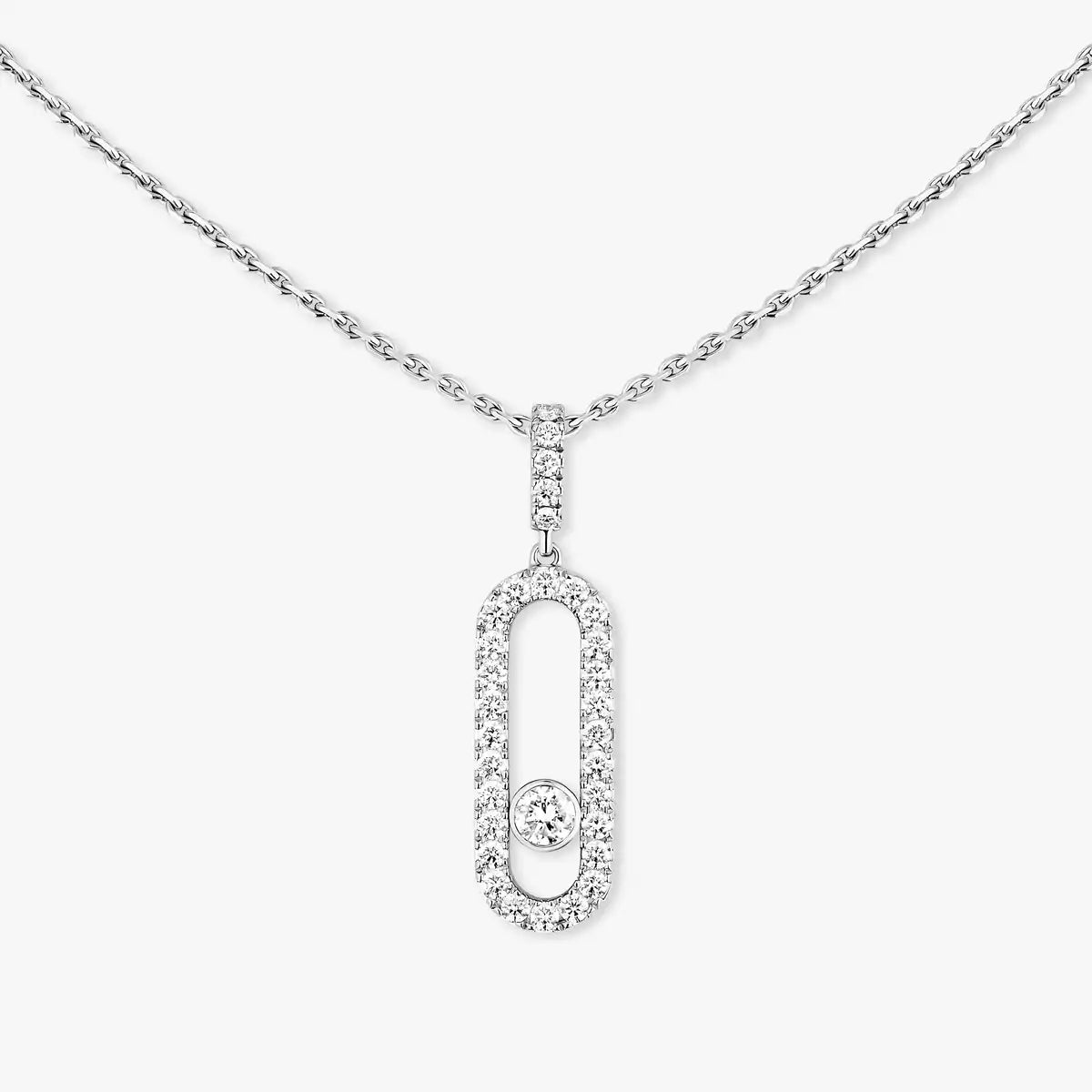 [Eternal jewelry]Move Uno Diamond Necklace in Rose Gold