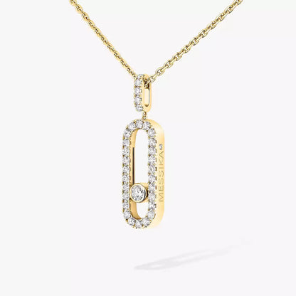 [Eternal jewelry]Move Uno Diamond Necklace in Rose Gold