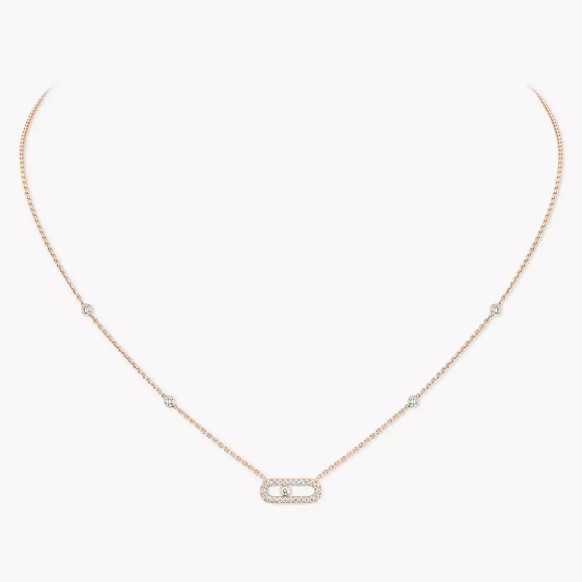 [Eternal jewelry]Diamond Necklace Move Uno