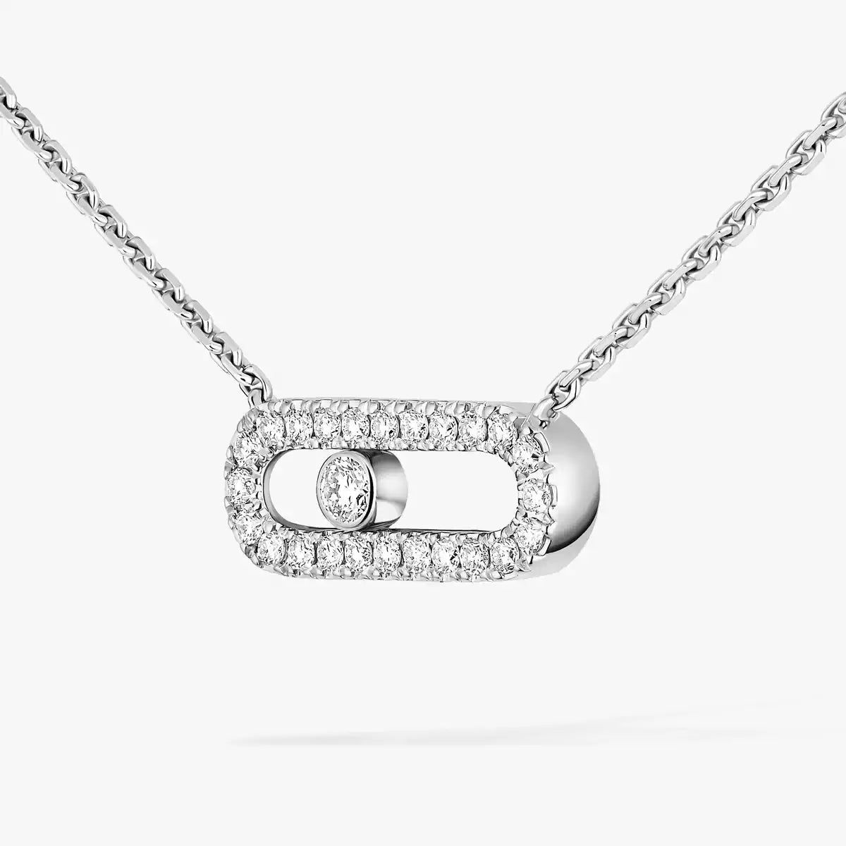 [Eternal jewelry]Diamond Necklace Move Uno