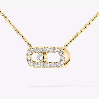 [Eternal jewelry]Diamond Necklace Move Uno