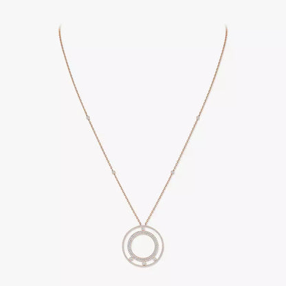 [Eternal jewelry]Move Romane Long Pave_-Set Diamond Necklace