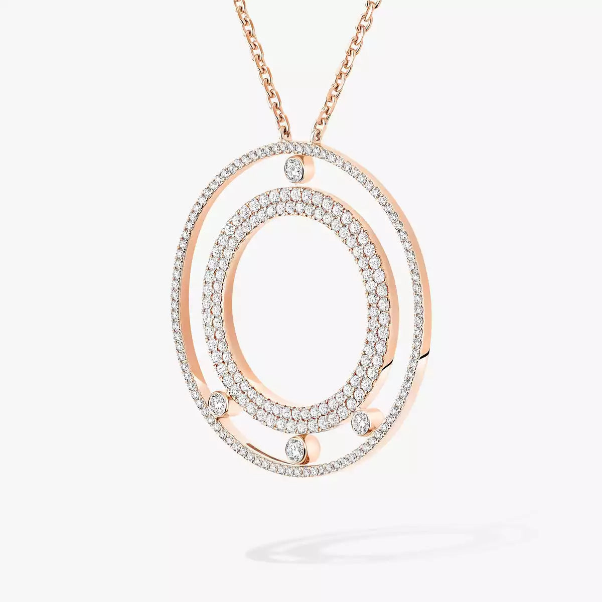 [Eternal jewelry]Move Romane Long Pave_-Set Diamond Necklace