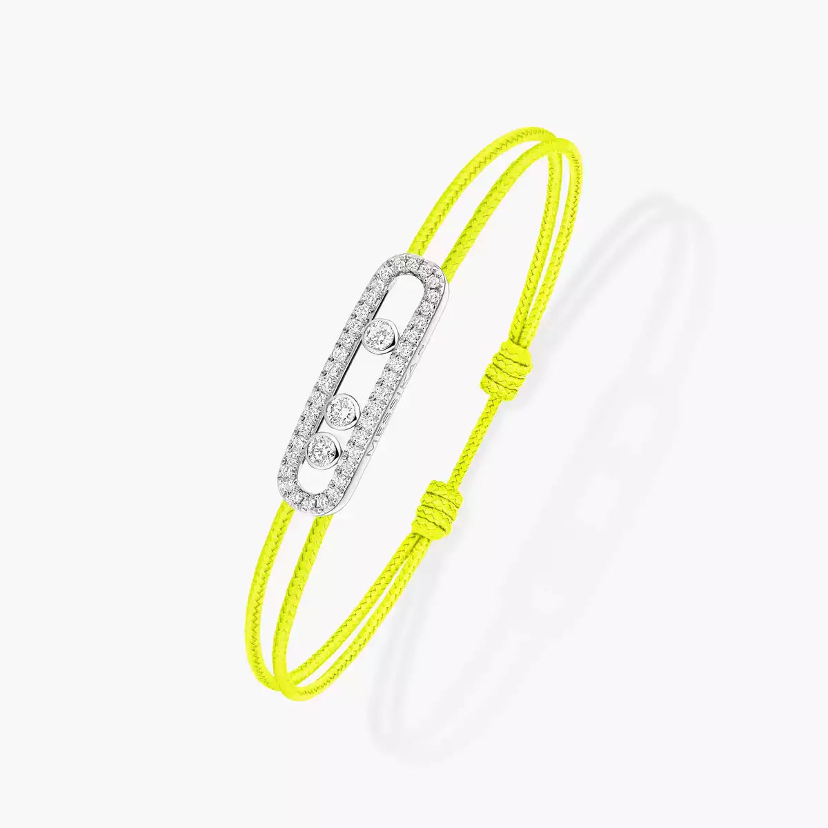 [Eternal jewelry]Messika Care(s) pink cord pavé bracelet