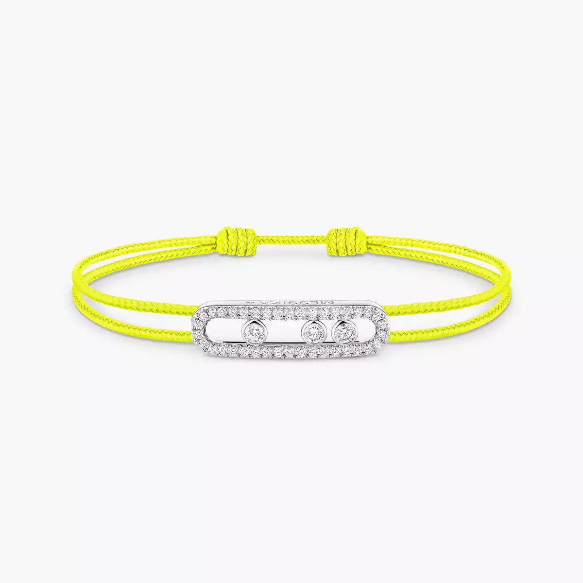 [Eternal jewelry]Messika Care(s) pink cord pavé bracelet