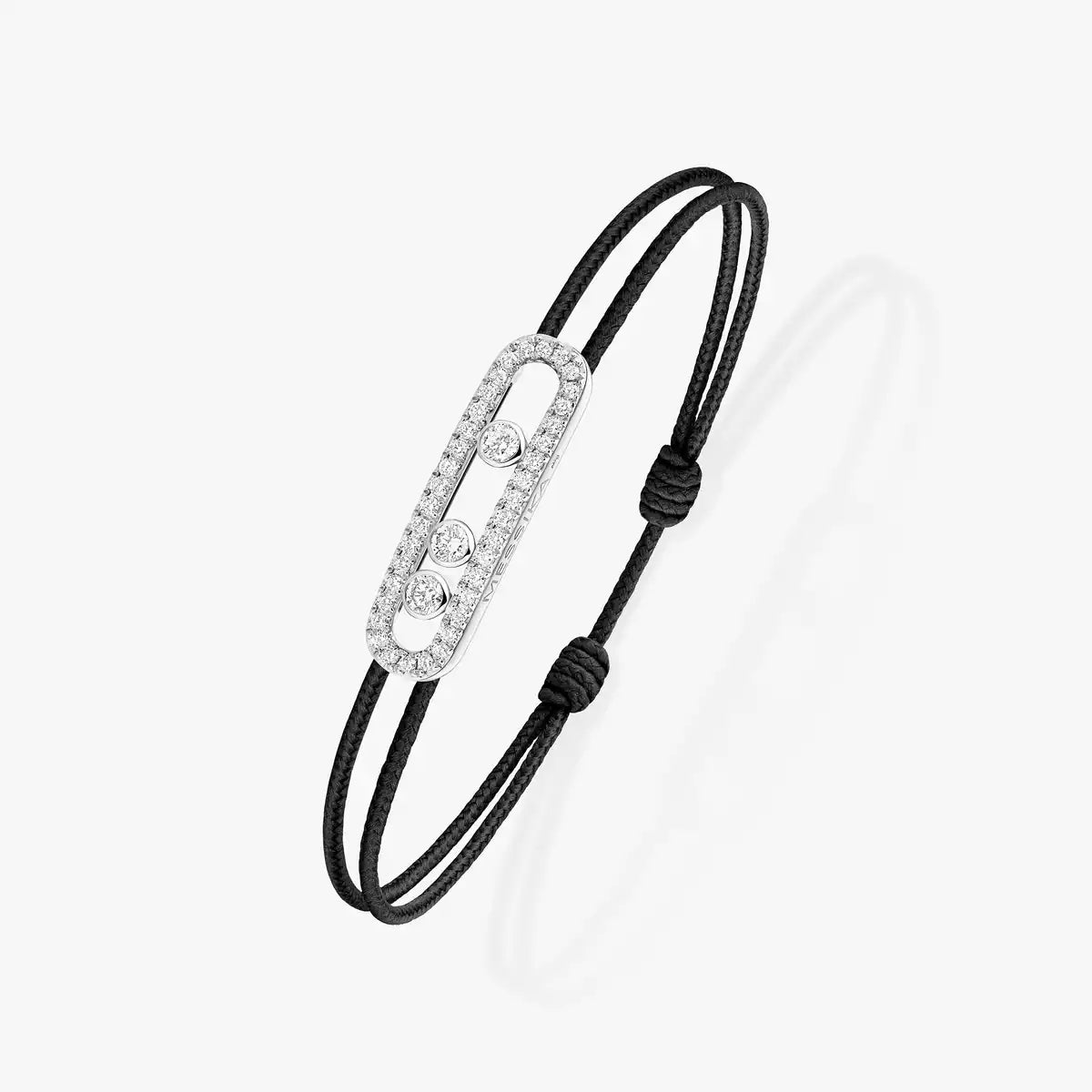 [Eternal jewelry]Messika Care(s) pink cord pavé bracelet