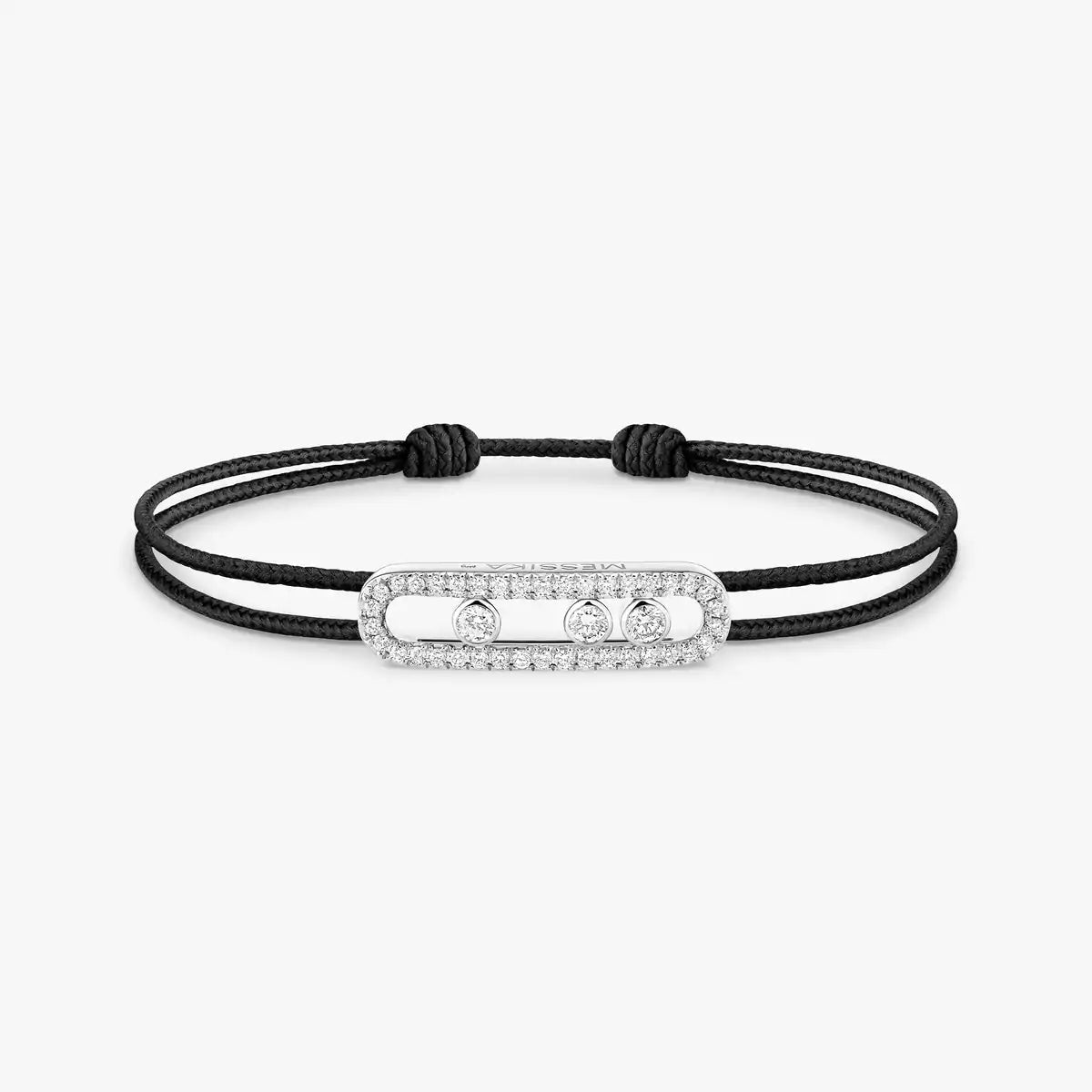 [Eternal jewelry]Messika Care(s) pink cord pavé bracelet
