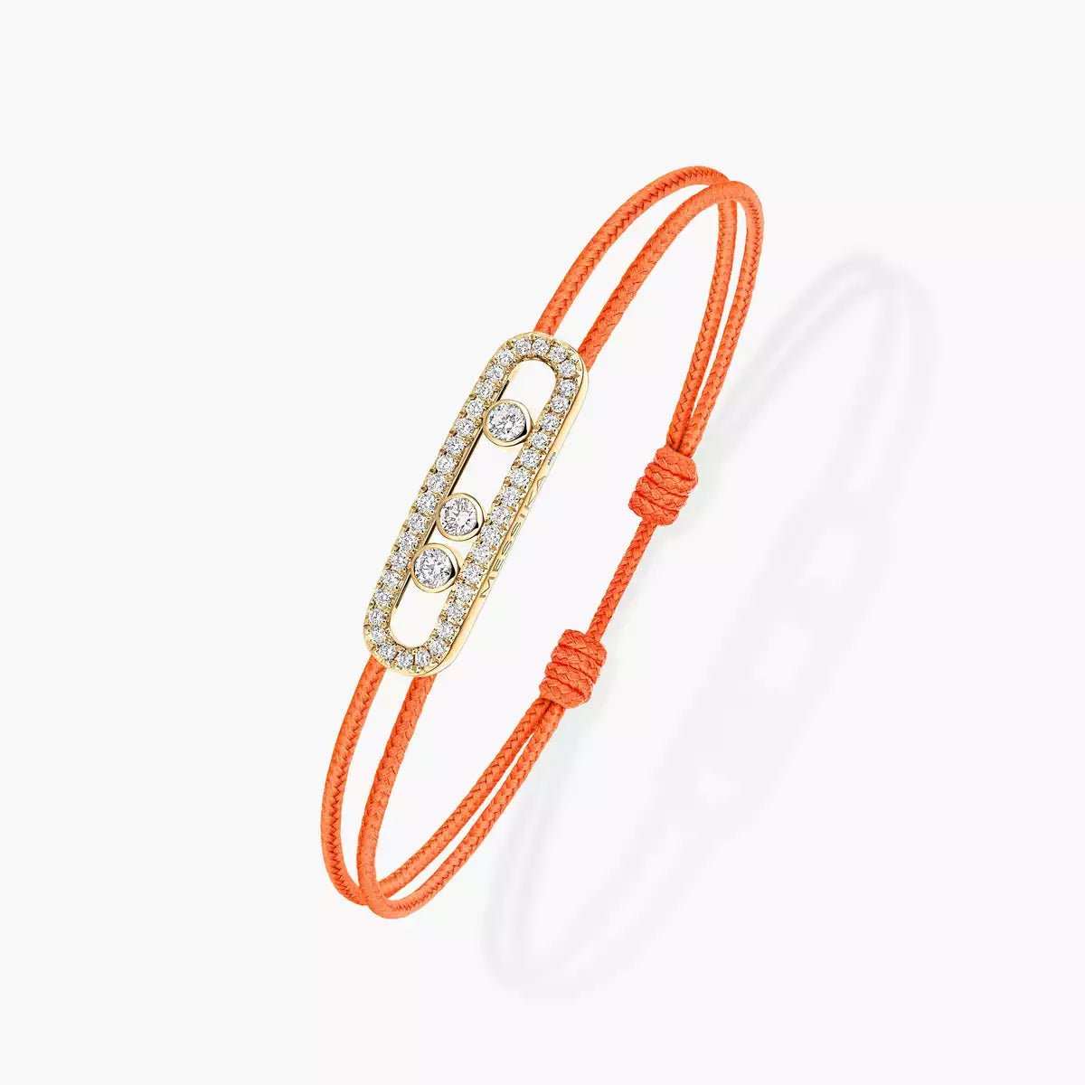 [Eternal jewelry]Messika Care(s) pink cord pavé bracelet
