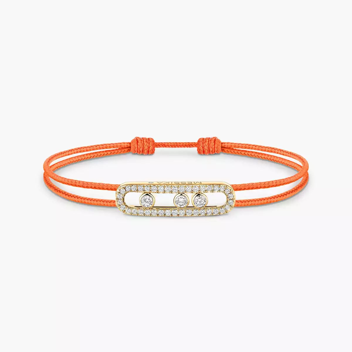 [Eternal jewelry]Messika Care(s) pink cord pavé bracelet