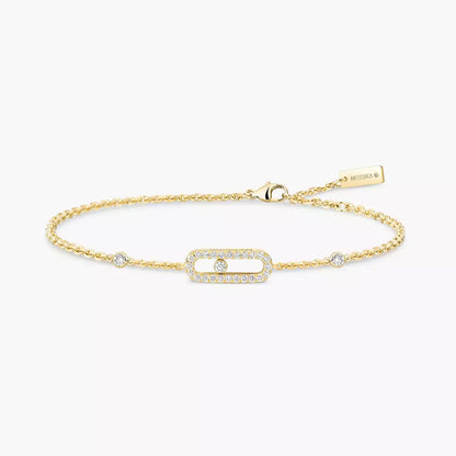 [Eternal jewelry]Move Uno Diamond Bracelet