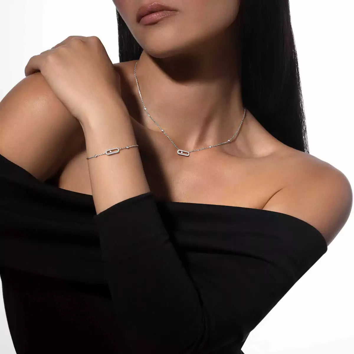 [Eternal jewelry]Move Uno Diamond Bracelet