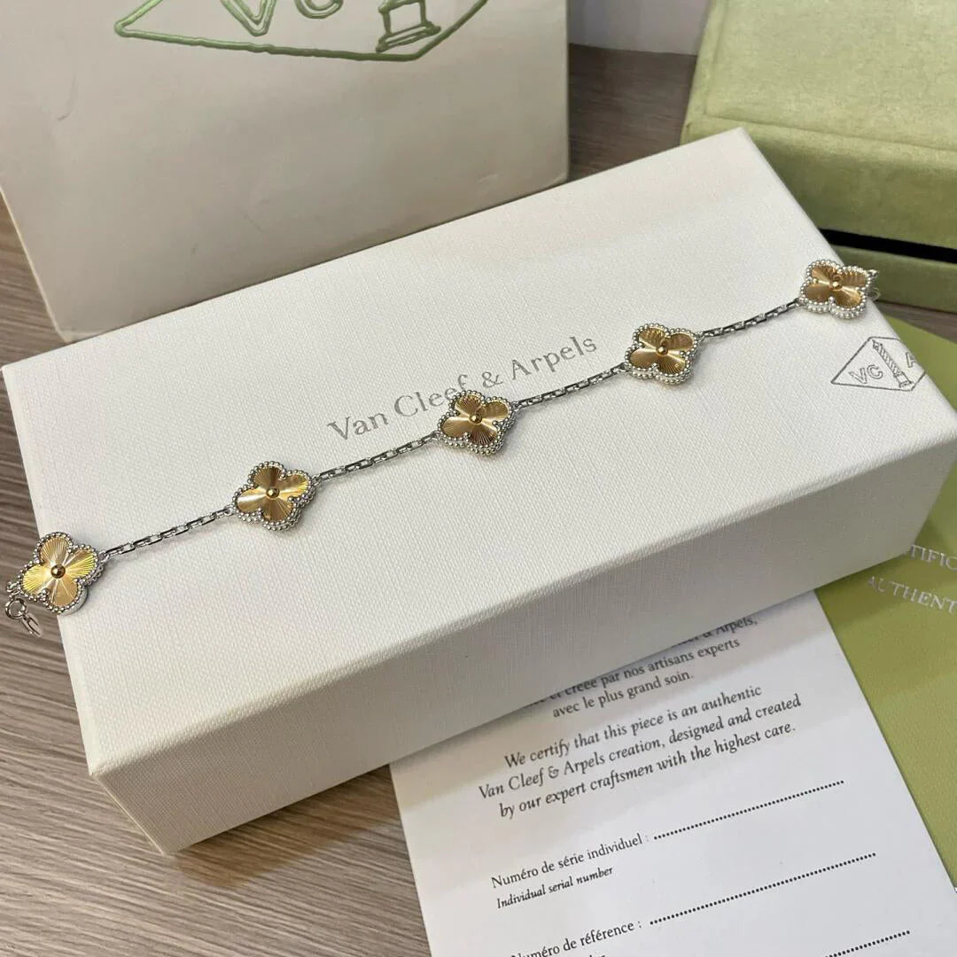 [Eternal Jewelry] CLOVER 5 MOTIF LASER BRACELET COLLECTION