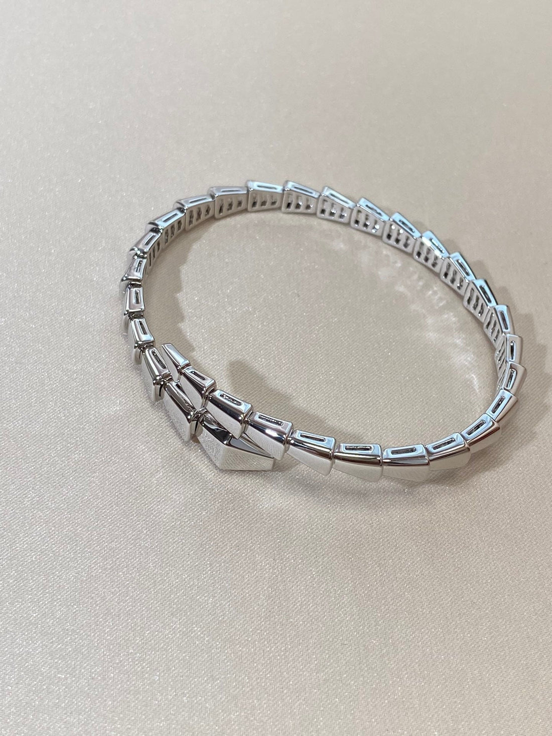 [Eternal Jewelry]Viper Silver No‑Diamond Snake Bracelet