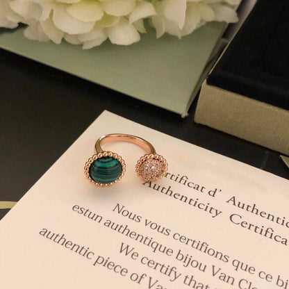 [Eternal Jewelry]PERLEE COULEURS DIAMOND ROSE GOLD BETWEEN THE FINGER RING