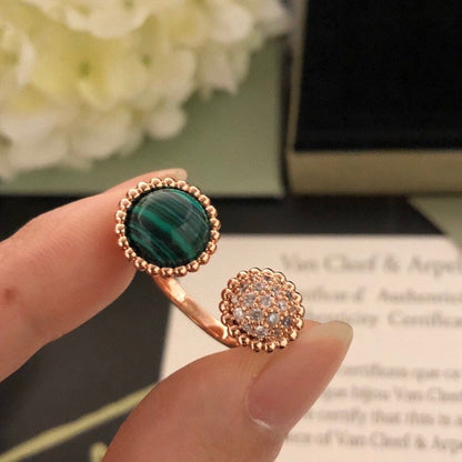 [Eternal Jewelry]PERLEE COULEURS DIAMOND ROSE GOLD BETWEEN THE FINGER RING