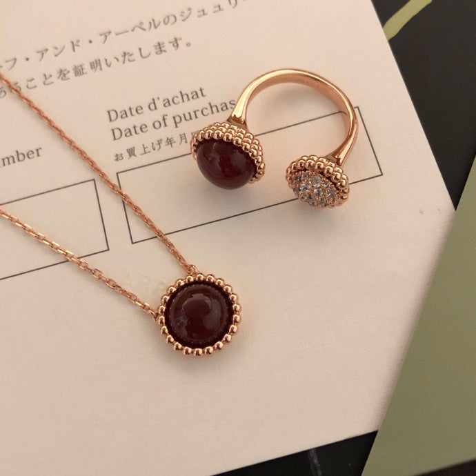 [Eternal Jewelry]PERLEE COULEURS DIAMOND ROSE GOLD BETWEEN THE FINGER RING